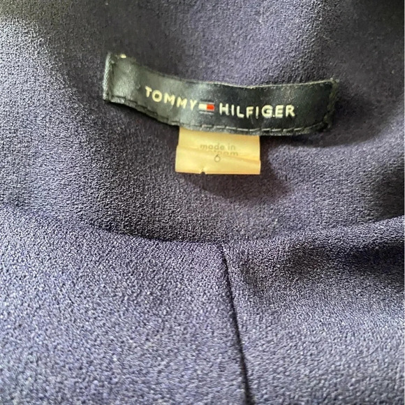 TOMMY HILFIGER EUC WOMENS BLUE NAVY DRESS TOP BOTTOM WEDDING EASTER SIZE 6 - Picture 4 of 4